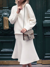 Load image into Gallery viewer, Fashion Loose Long Sleeve V-neck Two-piece Suit
