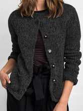 Load image into Gallery viewer, Cotton Blend Button Fashion Jacket
