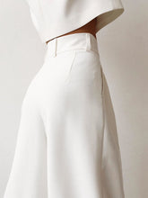 Load image into Gallery viewer, Fashion Solid Color Round Neck Long Sleeve Two-piece Suit
