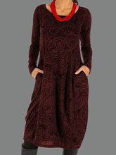 Load image into Gallery viewer, Irregular Printing Midi Dress
