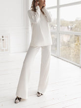 Load image into Gallery viewer, Simple Casual Loose Long-Sleeved Top Pants Comfortable Knitted Suit
