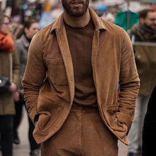 Load image into Gallery viewer, Men&#39;s Fashion Casual Corduroy Warm Jacket
