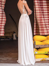 Load image into Gallery viewer, Embroidered Hollow Elegant Sexy Mesh Wedding Dress
