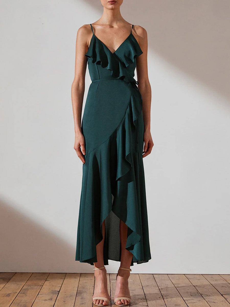Fashion Layered Suspender Evening Dress