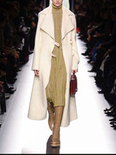 Load image into Gallery viewer, Ladies Casual Fashion Lapel Solid Color Long Coat
