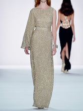 Load image into Gallery viewer, Fashion One-shoulder Sequin Elegant Evening Dress
