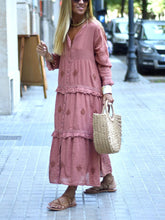 Load image into Gallery viewer, Sweet And Romantic Embroidered Women&#39;S Dress
