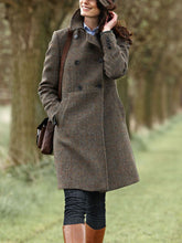 Load image into Gallery viewer, Vintage Casual Lapel Woolen Cardigan Coat
