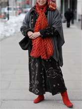Load image into Gallery viewer, Fun Graffiti Print Women&#39;S Long Coat Jacket

