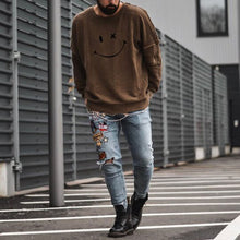 Load image into Gallery viewer, Men&#39;S Fashion Smile Print Long Sleeve Sweater
