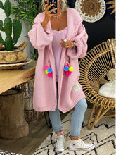 Load image into Gallery viewer, Loose Casual Lapel Knitted Sweater Warm Coat
