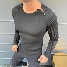 Load image into Gallery viewer, Men&#39;S Fashion Zipper Knitted Sweater
