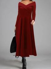 Load image into Gallery viewer, Pure Color Fashion Simple Strapless Long Sleeve Dress
