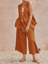 Load image into Gallery viewer, Simple Casual Loose Top Pants Coat Three Piece Suit
