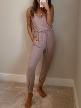 Load image into Gallery viewer, Fashion Simple Jumpsuit Long Cardigan Two-piece Suit
