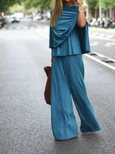 Load image into Gallery viewer, Solid Color Comfortable Collar Suit
