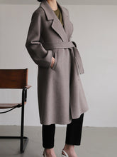 Load image into Gallery viewer, Long Solid Color Long Sleeve Coat
