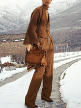Load image into Gallery viewer, Women&#39;s High Neck Knitted Autumn and Winter Casual Three-piece Suit
