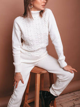 Load image into Gallery viewer, Autumn And Winter Leisure High-Neck Women&#39;S Knitted Suit
