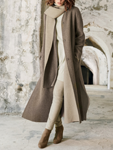 Load image into Gallery viewer, Elegant Long-Sleeved Comfortable Scarf Warm Coat

