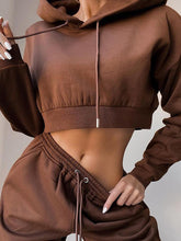 Load image into Gallery viewer, Women&#39;S Fashion Sports Solid Color Hooded Knitted Suit
