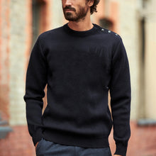 Load image into Gallery viewer, Pure Color Casual Round Neck Long Sleeve Knitted Sweater
