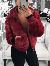 Load image into Gallery viewer, Fashion Zipper Hooded Coat
