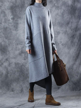 Load image into Gallery viewer, Casual Retro Loose Sweater Long Skirt
