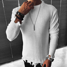 Load image into Gallery viewer, Men&#39;S Fashion Slim Round Neck Solid Color Long Sleeve Sweater
