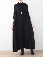 Load image into Gallery viewer, Autumn Solid Color Comfortable Loose Women&#39;S Sweater Dress
