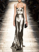 Load image into Gallery viewer, Fashion Sexy Suspenders Elegant Evening Dress
