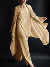 Load image into Gallery viewer, Casual Simple Loose Top Pants and Coat Three Piece Suit
