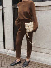 Load image into Gallery viewer, Casual Long-sleeved Round Neck Knitted Two-piece Suit
