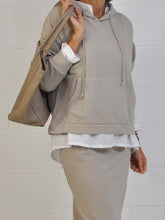 Load image into Gallery viewer, Casual Solid Color Long Sleeve Hooded Two-piece Suit
