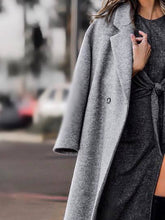 Load image into Gallery viewer, Fashion Suit Collar Solid Color Casual Coat
