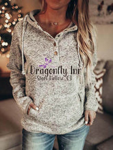 Load image into Gallery viewer, Dragonfly Printed Casual Hoodie Sweatshirt
