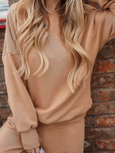 Load image into Gallery viewer, Round Neck Pullover Top Solid Color Pants Suit
