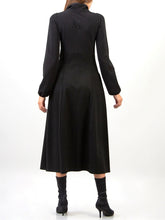 Load image into Gallery viewer, Elegant High Neck Long Sleeve Dress
