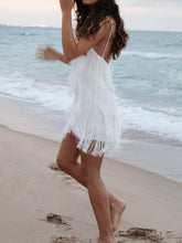 Load image into Gallery viewer, Fashion Suspender Tassel Sexy Evening Dress
