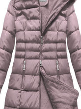 Load image into Gallery viewer, Autumn And Winter Warm Zipper Plush Hooded Cotton Jacket
