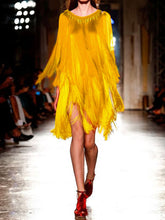 Load image into Gallery viewer, Sexy Elegant Party Fringed Mini Dress
