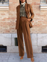 Load image into Gallery viewer, Two-piece Fashion Casual Solid Color Suit
