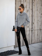 Load image into Gallery viewer, Autumn And Winter Ladies Knitted Casual Turtleneck Sweater
