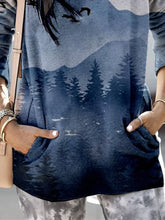 Load image into Gallery viewer, Ink and Wash Print Long-sleeved Hoodies
