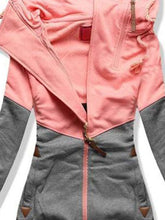 Load image into Gallery viewer, Autumn And Winter Warm Contrast Color Zipper Hoodie
