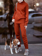 Load image into Gallery viewer, Simple Casual Long-Sleeved Top Pants Knit Suit
