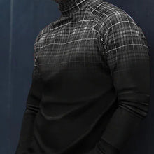 Load image into Gallery viewer, Men&#39;S Casual Plaid Gradient Long-Sleeved T-Shirt
