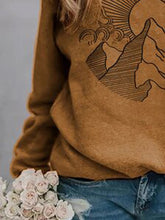 Load image into Gallery viewer, Fashion Printed Round Neck Long Sleeve Hoodies
