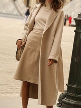 Load image into Gallery viewer, Fashion Lapel Long Sleeve Solid Color Casual Coat
