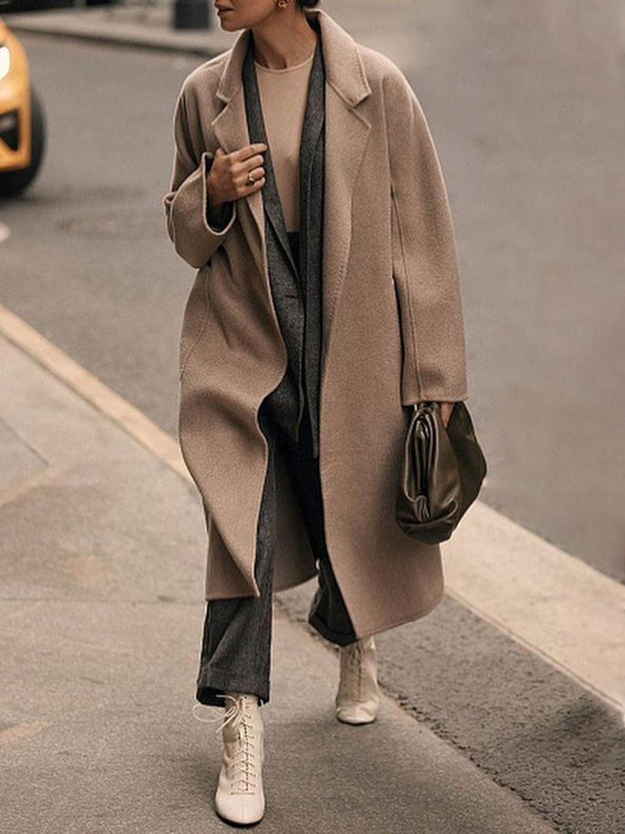 Women's Double-sided Casual Solid Color Coat